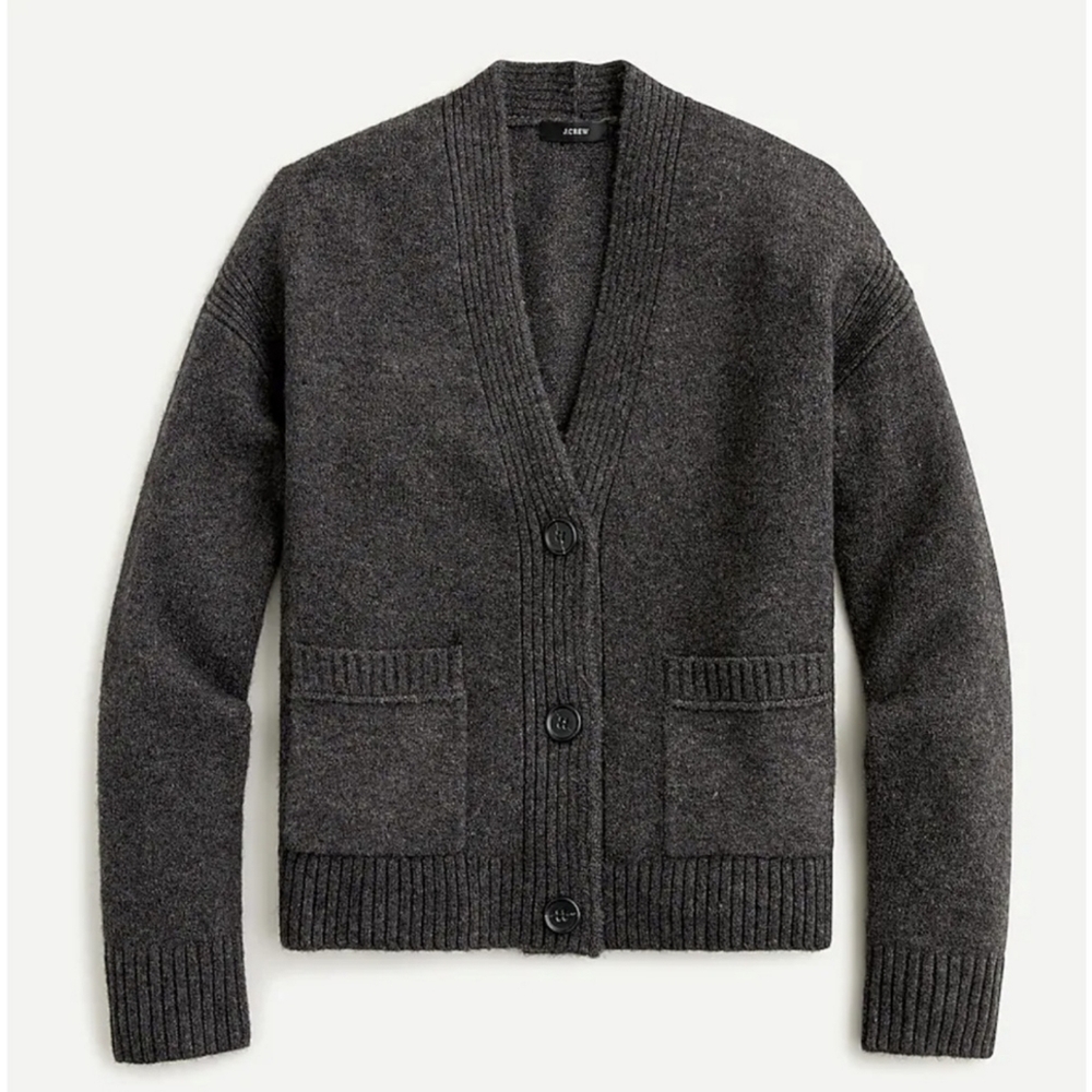 J. Crew Cropped Cardigan Sweater in Supersoft Yarn